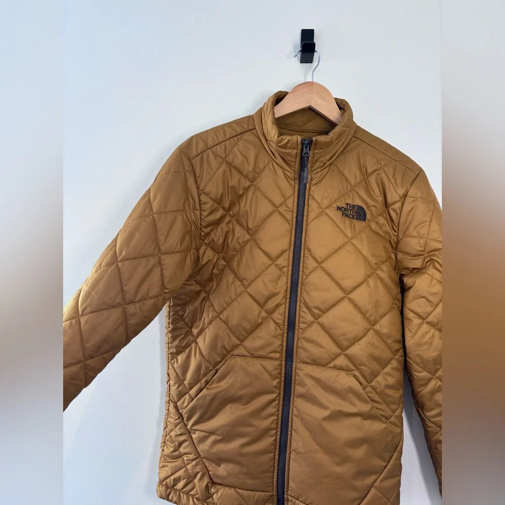 THE NORTH FACE Men’s Cervas Quilted Insulated Jacket – Brown (Size Small)